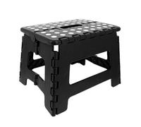 Venteo - Marche Pied Pliant - Résiste jusqu'à 150kg de Charge - Noir, 25 cm