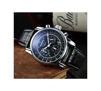 (noir-4) 2023 Nouvelle Tendance Led Zeppelin Trois-œil Run Secondes Multifonctionnel Chronométrage Affaires