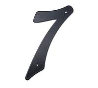 Noir 4 Pouces Numéros Maison Porte Adresse Nombre Chiffres Zinc Alliage Laqué avec Vis Fixe Accueil Boîte Aux Lettres Extérieure plat Plaque Signe #0-9 Extérieur Signalisation pour Cour Rue (7)