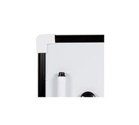 Noir A4 Mini tableau blanc effaçable à magnétique effaçable à sec avec stylo et gomme.