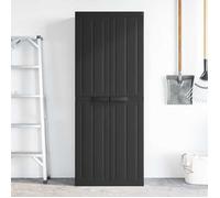 Noir Armoire de rangement, JILL'S, Buffet/Armoire latérale, d'extérieur noir 65x37x165 cm PP LV2380