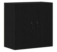 Noir Armoire murale, CLARENCE, Placard mural, pour cuisine/bain, en chêne noir 60 x 31 x 60 cm Bois d'ingénierie LV2719