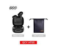 (Noir avec sac) Casque sans fil HT05 ANC 40 dB antibruit Bluetooth 5.2 Casque 6 micro ENC HD Appel TWS Écouteurs