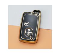 (Noir B) étui à clé de voiture en TPU souple pour Toyota Aqua RAV4 Land Cruiser Camry Prado Corolla