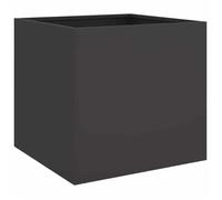 Noir Bac à fleurs&cache-pots - BKM - Jardinière noir 42x40x39 cm acier_0394001
