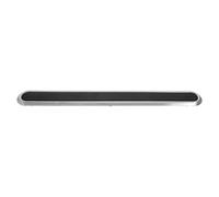 Noir Bande Tactile Directionnelle pour Guidage en Acier Inoxydable | Insertion Encastrée, Barres Surélevées Antidérapantes, Continuité D’orientation, pour Marbre Poli et Ciment