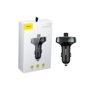 (Noir) Baseus Émetteur FM pour voiture, modulateur Bluetooth mains libres, chargeur de voiture double