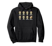 Noir Blanc Homme Femme Riche Pauvre Libéral Crâne Sweat à Capuche