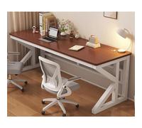 Noir/Blanc Table d'ordinateur Bureau de Direction en Bois Massif Mobilier Commercial Style Moderne Structure métallique for Une Utilisation Informatique à Domicile(5,120x60x75cm/47x24x30in)