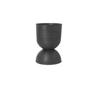Ferm Living Cache-pot Hourglass grand Ø50 cm Noir-gris foncé
