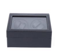 Noir Boîte de remontoir automatique - Boîtier de luxe pour 4 remontoirs + 6 montres en fibre de carbone
