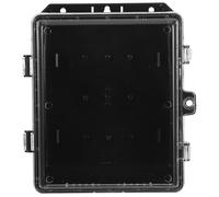 Noir Boîtier Électrique Extérieur Couvercle Clair en Plastique Étanche | Intérieur Spacieux, Joint Anti Poussière, pour Prises Extérieures et Gestion Patio