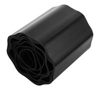 Noir Bordure de Jardin Paysager Ondulée en Plastique pour Pelouse | Bordure Ondulée, Contrôle Pousse de L'herbe, Usage Extérieur, pour Parterres et Pierres Décoratives