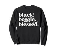 Noir, Bougie et Blessed, Mois de l'histoire des Femmes Noires Sweatshirt
