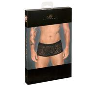 Noir - Boxer sexy transparent à imprimé léopard pour homme, noir, taille 2XL