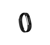 (Noir) Bracelet de montre en silicone à texture oblique pour montre Fitbit Alta, petite taille, longueur :