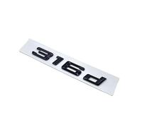 Noir Brillant 316d 318d 320d 323d 325d 330d 335d 340d Emblème de Coffre de Coffre Logo de Voiture Compatible for BMW Série 3 F31 F34 E90 E46 (Color : 316d, Size : Blue-White)