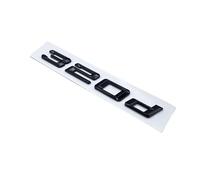 Noir Brillant 316d 318d 320d 323d 325d 330d 335d 340d Emblème de Coffre de Coffre Logo de Voiture Compatible for BMW Série 3 F31 F34 E90 E46 (Color : 320d, Size : Blue-White)