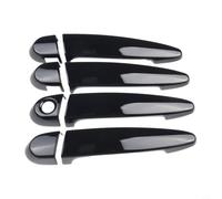 Noir brillant Couvercle de poignée de porte en plastique ABS pour BMW E87 E90 E91 E92 E93 F30 X1 X2 X3 X4 X6 Conduite à gauche Ensemble de garniture extérieure décorative 4 pièces
