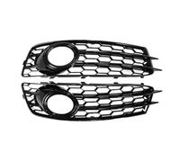 Noir Brillant Double Latte Pour A3 8P S-Line Antibrouillard De Pare-chocs Avant 1 Paire De Feux Antibrouillard En Maille Nid D'abeille Racing Grille de pare-chocs