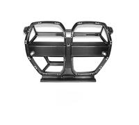 Noir Brillant Double Latte Pour BMW Pour M3 Pour M4 G80 G82 G83 Grilles De Course CSL Grille Centrale En Fibre De Carbone Sèche Grille pare-chocs(With ACC)