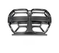 Noir Brillant Double Latte Pour BMW Pour M3 Pour M4 G80 G82 G83 Grilles De Course CSL Grille Centrale En Fibre De Carbone Sèche Grille pare-chocs(Without ACC)