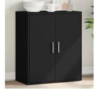 Noir Buffet de rangement - Vitrine bahut - armoire console Pour cuisine, noir 79 x 38 x 80cm - Bois d'ingénierie 7951106