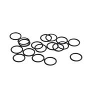 Noir Caoutchouc fluoré joints toriques, 2 x 21 x 25 mm, 20 Pièces | Il peut être utilisé dans des pompes, des vannes et divers types d’équipements mécaniques.