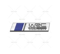 (noir) Car Styling 3D WRC FIA World Rally Championship Universal Metal Adhésif Badge Coffre Fender Emblème