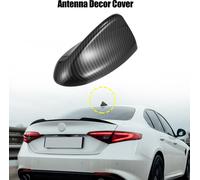 Noir Carbone Fibre Motif Requin Aileron Forme Voiture Toit Antenne Couverture