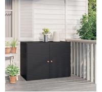 (Noir)Chalet et Jardin - - Armoire de rangement jardin Noir 100x55,5x80 cm Résine tressée 780148