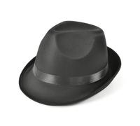 Noir Chapeau Mou Gangster leus Al Capone Accessoire Déguisement 1920s