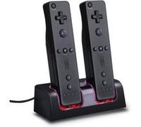 Noir Charge Support de Charge Station 2 Port +2 BATTERIE battery 2800mAh Pour Nintendo Wii WIIMOTE MANETTE REMOTE Telecommande Noir G