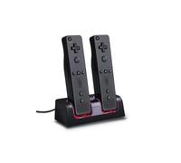 Manette Nintendo Noir Charge Support de Charge Station 2 Port +2 BATTERIE battery 2800mAh Pour Wii WIIMOTE MANETTE REMOTE Telecommande