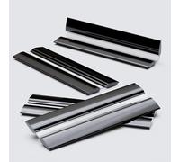 Noir Charnières flexibles à profil bas 4x 100mm, charnières actives flexibles, charnières de piano en acrylique