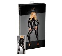 Noir - Combinaison moulante manches longues brillante - noir - 3XL