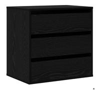Noir Commode salon/BUFEET - CLARENCE - Avec rangement - Autre Chêne noir 60 x 41 x 58 cm - Bois d'ingénierie LV882