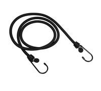Noir Corde Élastique avec Crochets, 1,2m, 2 Pièces, pour Vélo | Latex et Fer, Attache Rapide, Flexibilité de Fixation, pour Bagages, Bâches, Remorques