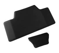 Noir Coussin de Dossier de Moto, Mousse Cuir 2 Pièces | Fixation Sécurisée, Soutien Passager Stable en Freinage, Texture Douce et Lisse, Usage Urbain ou Longue Distance