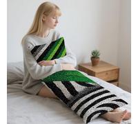Noir Coussin de Grossesse 50x150cm Oreiller de Corps Vert Housse Coussin pour Dormeur Long Sur Le Côté,Traversin Oreiller de Corps Velour Pillow Case,Confortable pour Maison Chambre lit Canapé LYD132