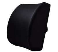 Noir Coussin de Soutien Lombaire en Mousse Mémoire pour Voiture | Support Ergonomique Respirant, pour Siège Auto et Camion, Usage Quotidien, Conduite Urbaine