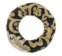 Noir Coussin Fait Main Coton Anneau Chantant, pour Bol, Tibétain