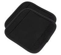 Noir, Coussinet de Fixation pour Barre Horizontale, Polyester Lot de 2 | Protection Souple, Prise Confortable, Usage Maison pour Deadlifts, Accessoire Pliable, Format 5,2x5,5 Pouces