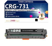 Noir CRG-731 Cartouche de Toner de Remplacement avec Puce pour Canon I-SENSYS LBP7100Cn LBP7110Cw MF628Cw 623Cn MF8280Cw MF8230Cn Imprimantes, Impression à Haut Volume,Black-1 Pack