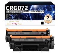 Noir CRG072 Cartouche de Toner Haute Capacité Compatible pour Canon imageCLASS LBP172dw MF284dw MF287dw MF289dw Imprimante, Impression Haute Définition, 4100 Pages,Black-2 Pack