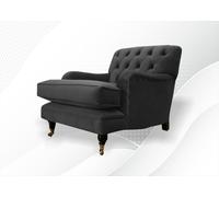 Noir Design Hôtel Lounge Club Fauteuil rembourré Chaises Salon Meubles modernes