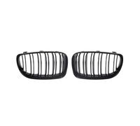 Noir Double Latte Pour BMW E81 E87 E82 E88 128i 130i 135i 1 Paire De Calandres Pare-chocs Avant Noir Brillant Grille de calandre Avant Noir Brillant