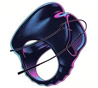 Noir Doux, Bague De Soutien Hautement éLastique Pour Les Hommes, Une Bague De Formation LéGèRe Et Facile à Porter - Q