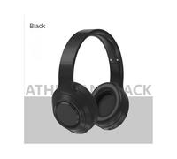 (Noir) DR58 Écouteurs sans fil Bluetooth 5.0 pliables avec arceau antibruit, oreillettes de sport pour