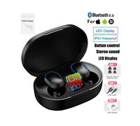 (Noir) Écouteurs Bluetooth sans fil E7S, appairage automatique TWS 5.0, mini-écouteurs intra-auriculaires